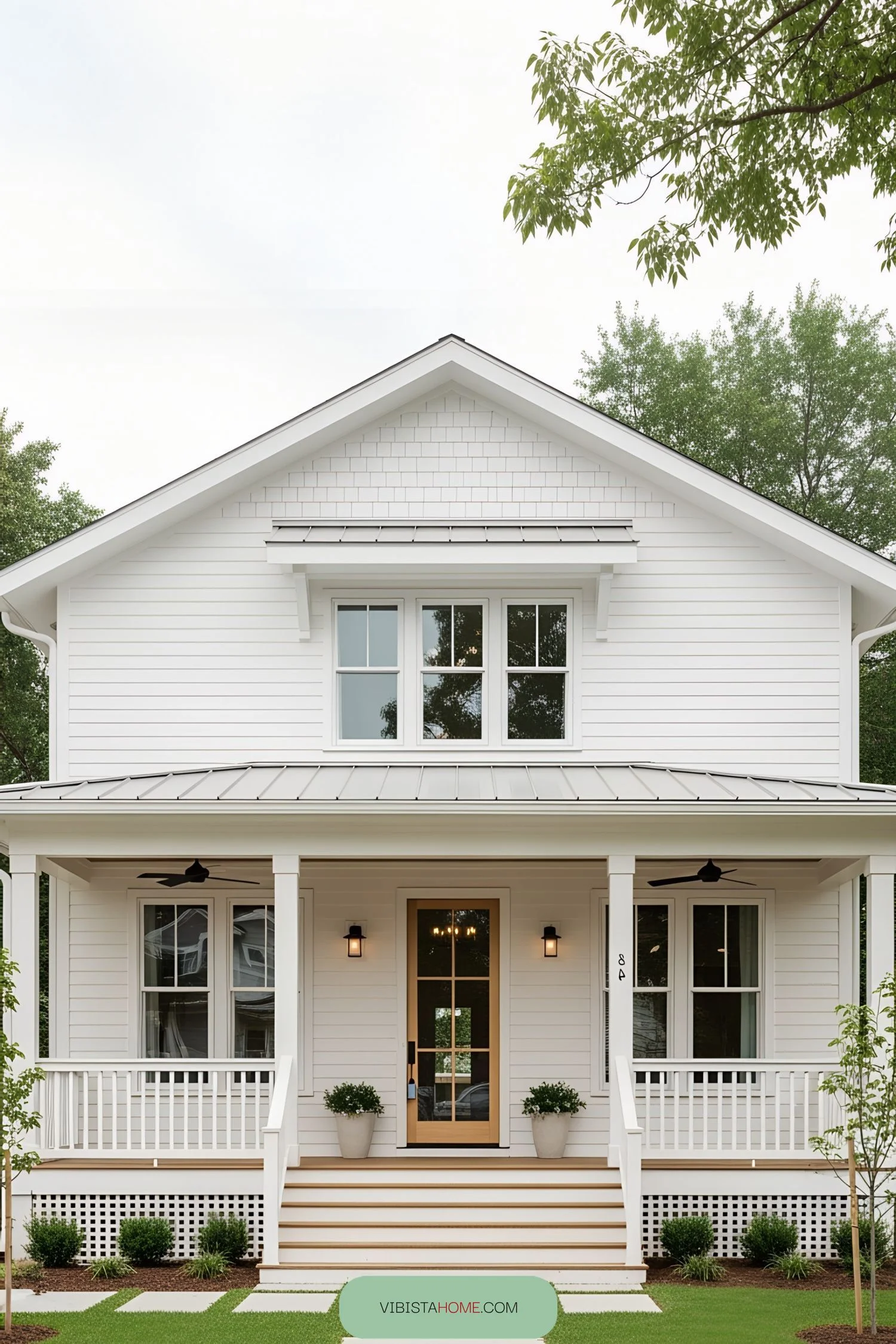 Bungalow Living Bathed in White Light