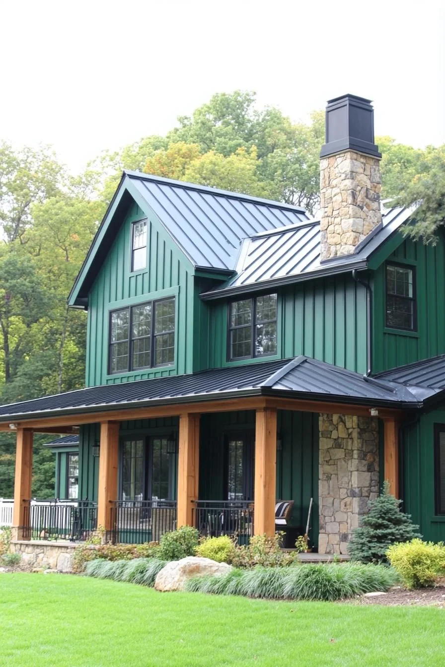 A Cozy Woodland Escape Among Evergreens