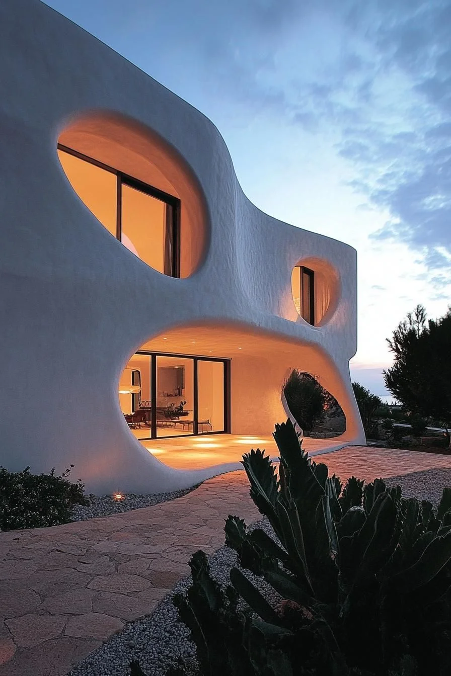 Sculptural Facade Design Features