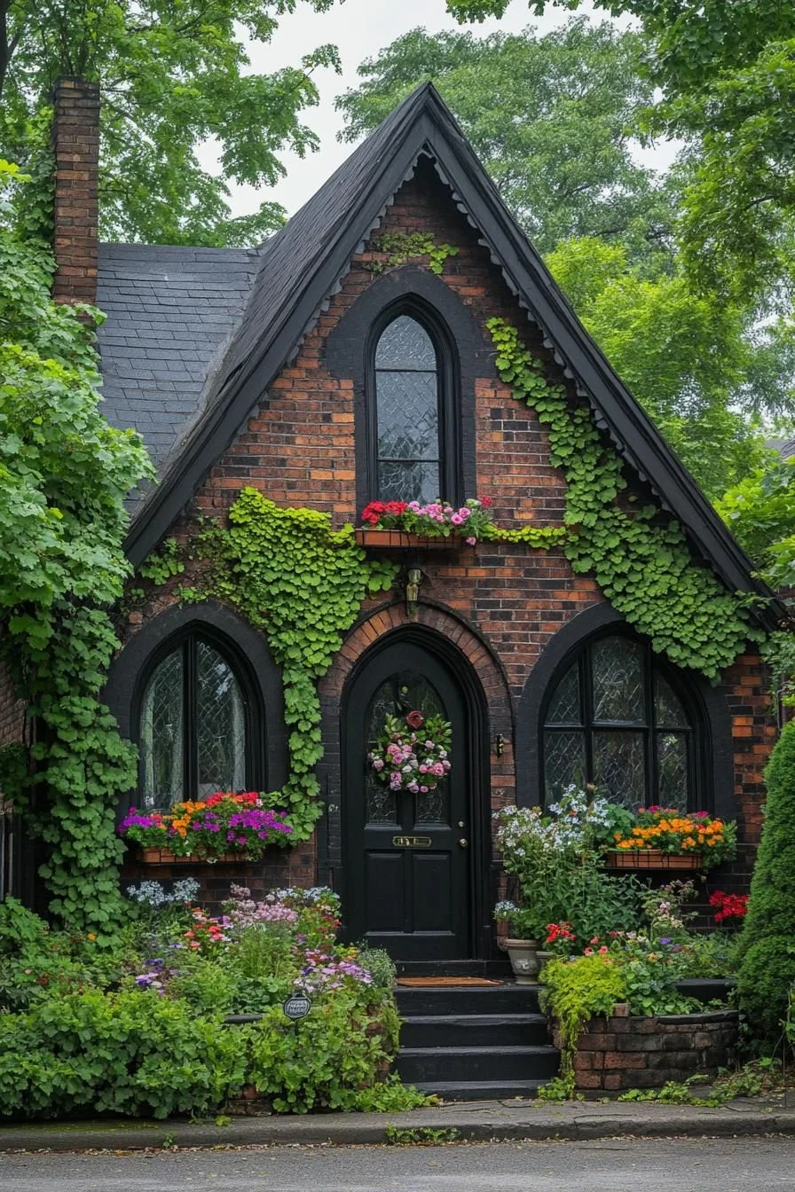 A Vine-Draped Retreat in Deep Velvet Tones
