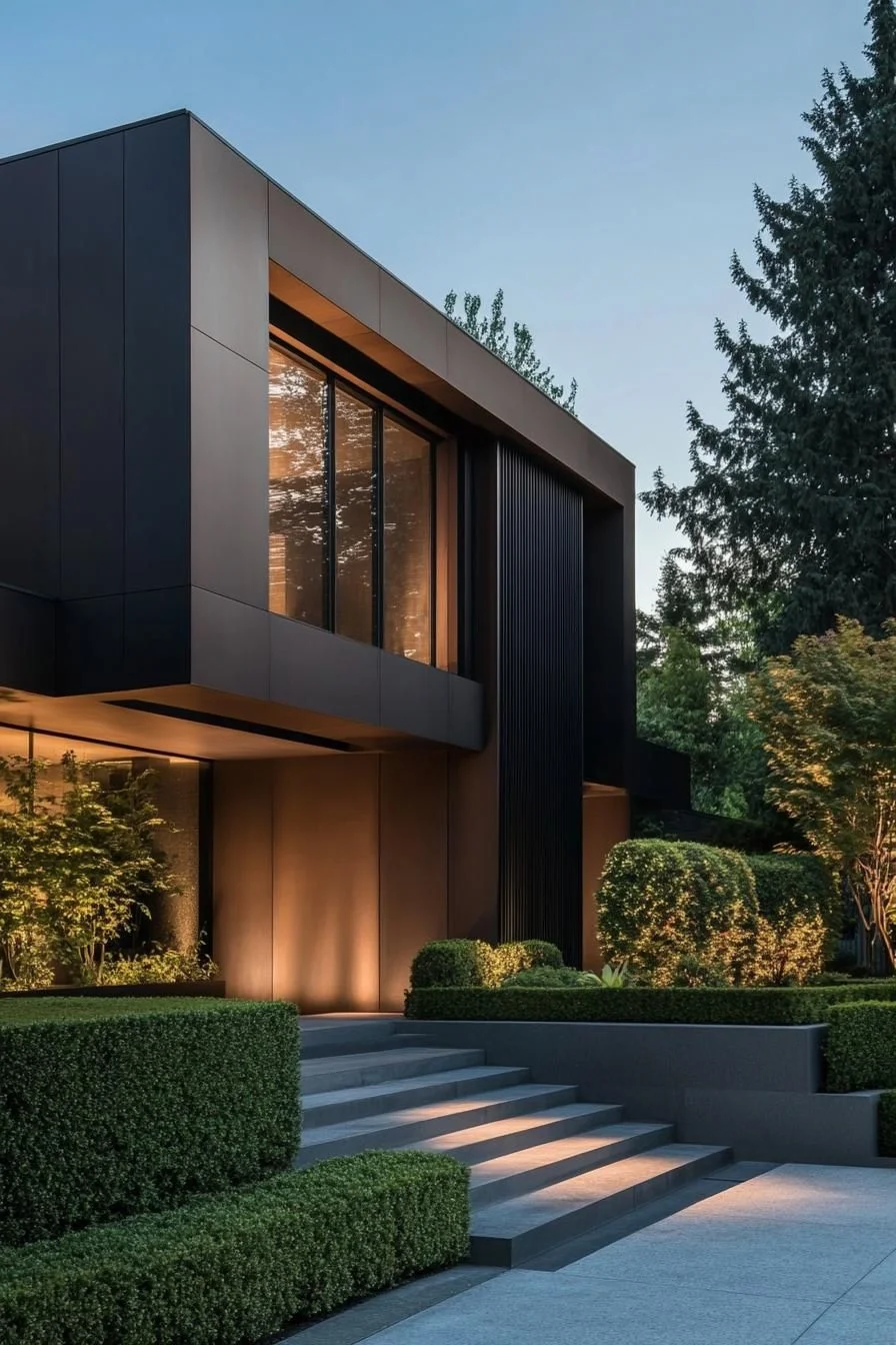 An Elegant, Enigmatic Modern Facade