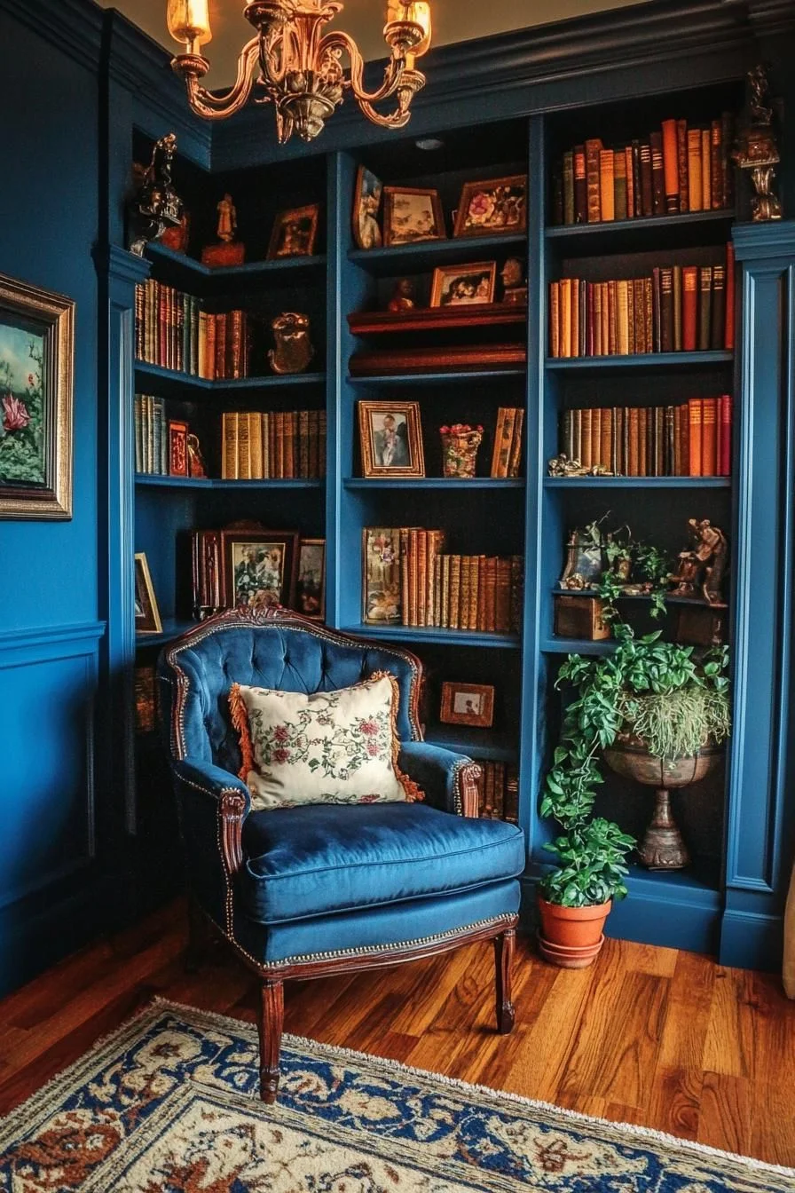 A Velvet Reading Nook Full of Pages