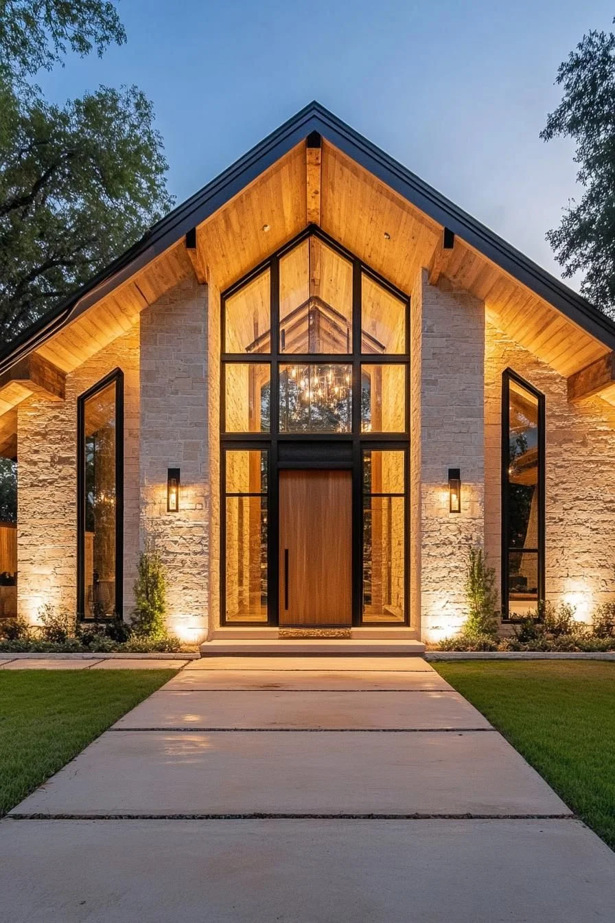 A Grand Lantern-Style Lodge