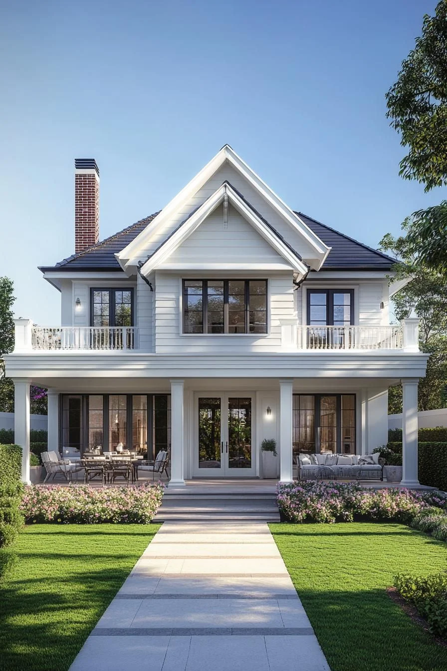 A Peaceful Coastal House on the Green