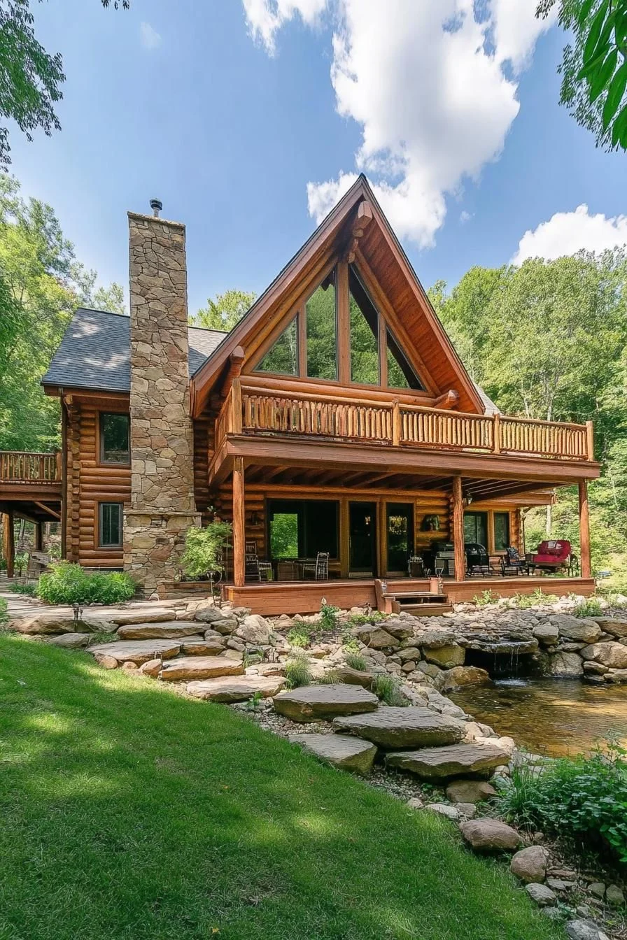 Charming Woodland Lodge Design