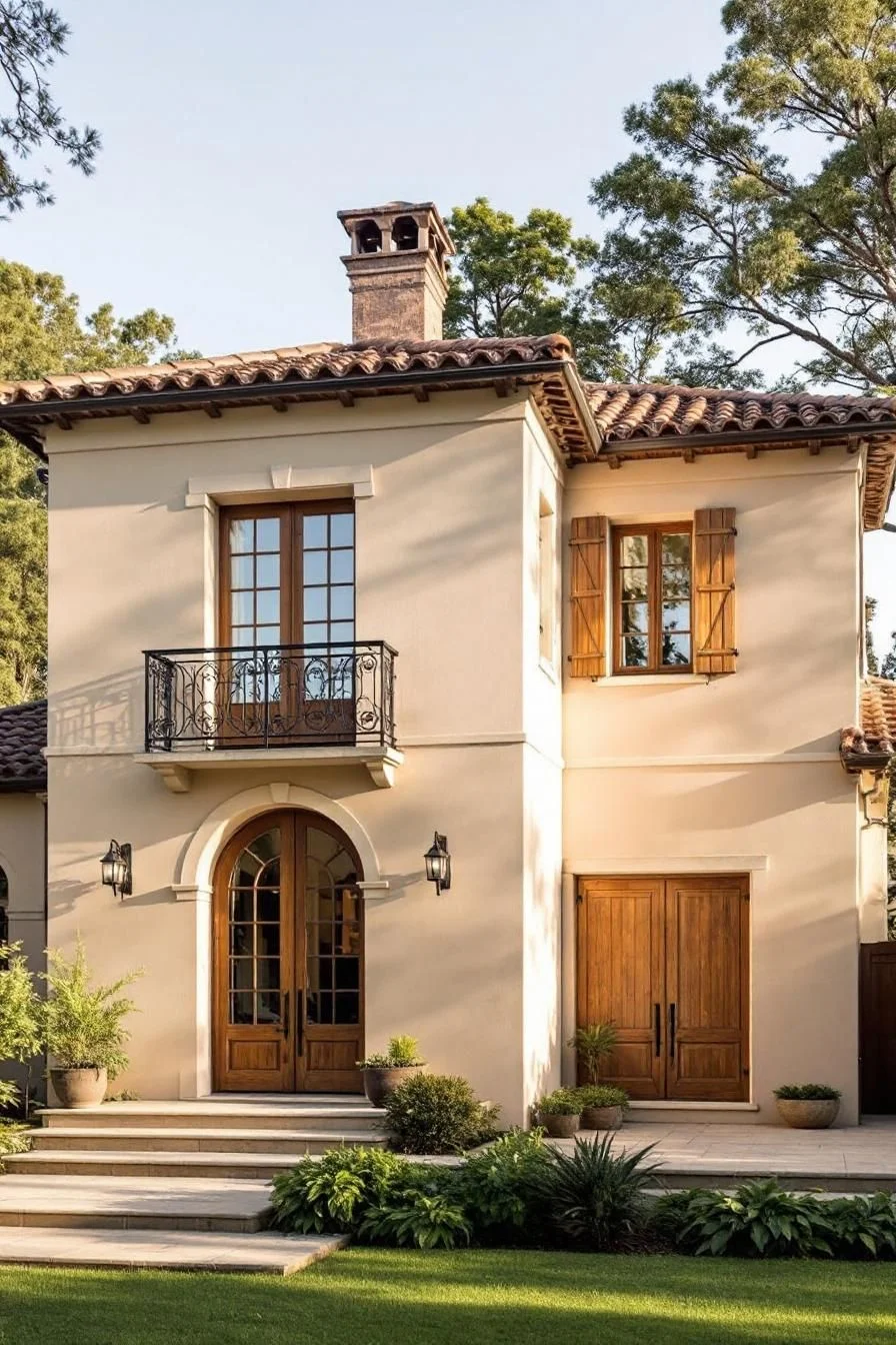 Rustic Modern French Facade Design