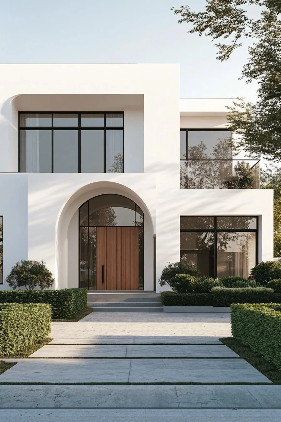 Inside a White Cube-Shaped Casa