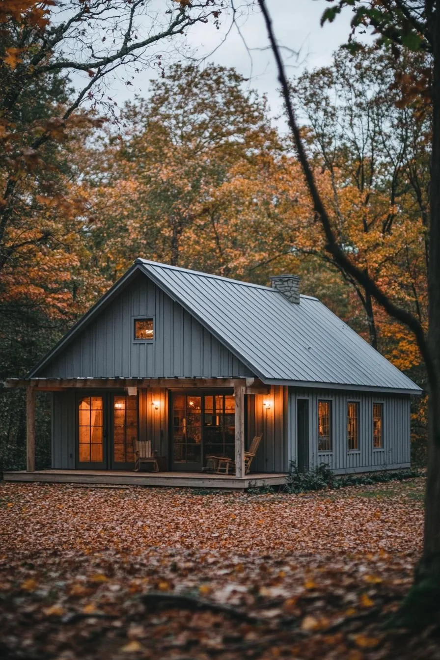 Timber Barndominium Getaway in Fall