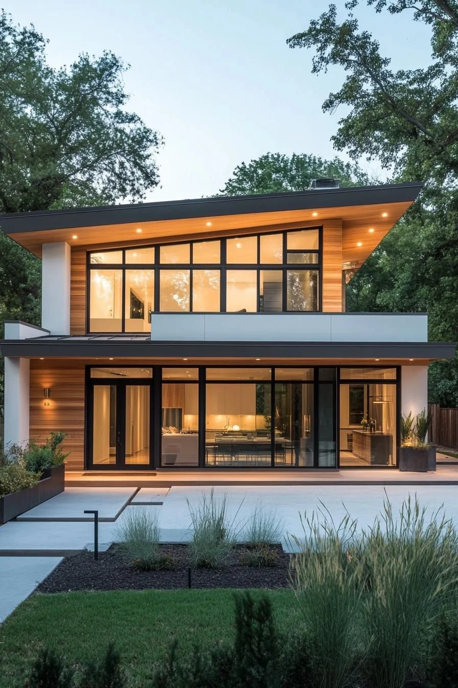 A Skillion Roof Home Surrounded by Nature