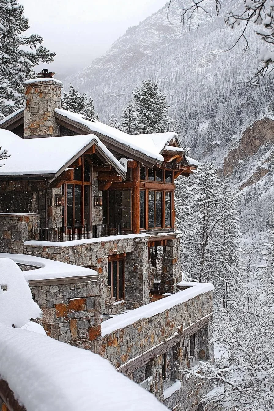 Cliffside Stone Chalet Retreat