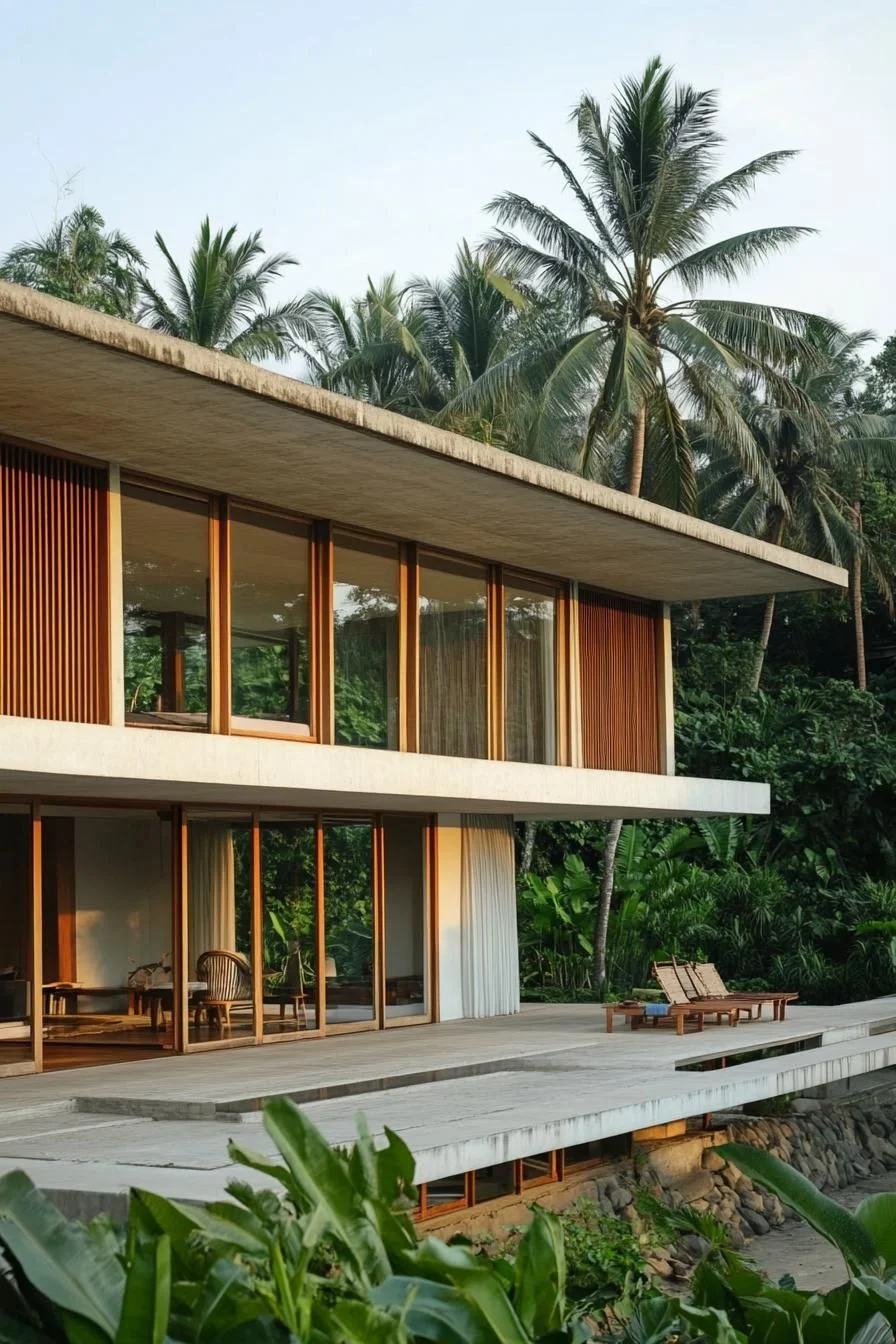 A Modern Home Nestled in Tropical Green