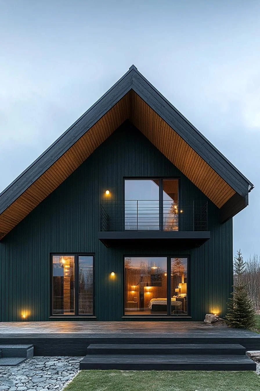 Dark Timber Facade with a Mystical Feel