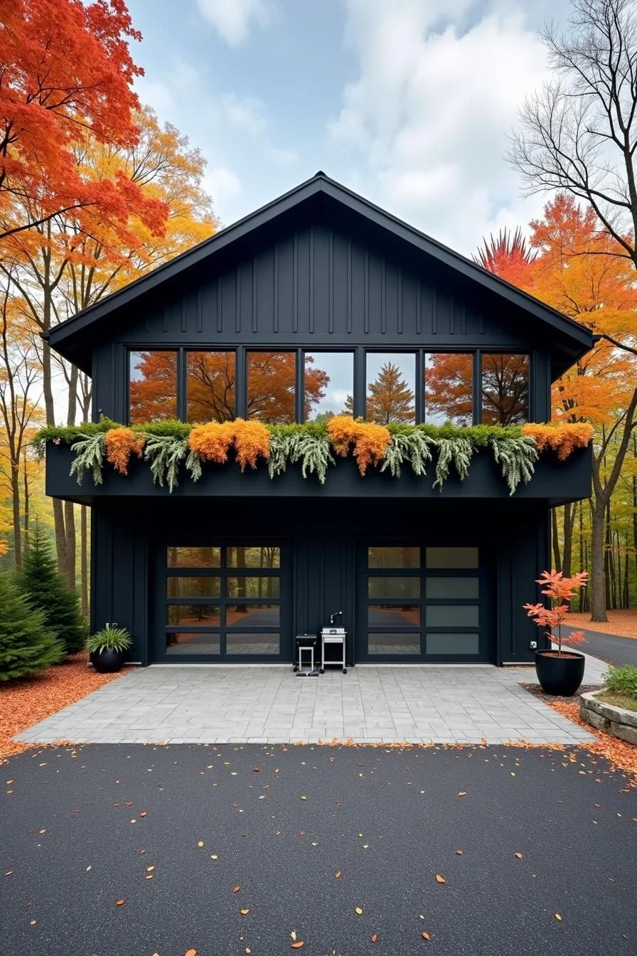 Chic Charcoal Garage Retreat
