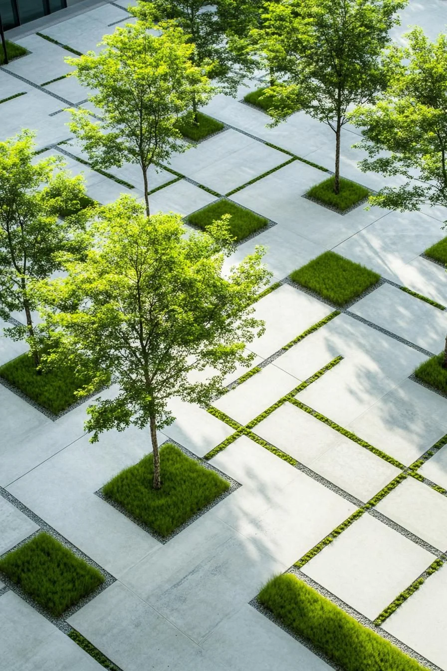 Trees Arranged in a Grid