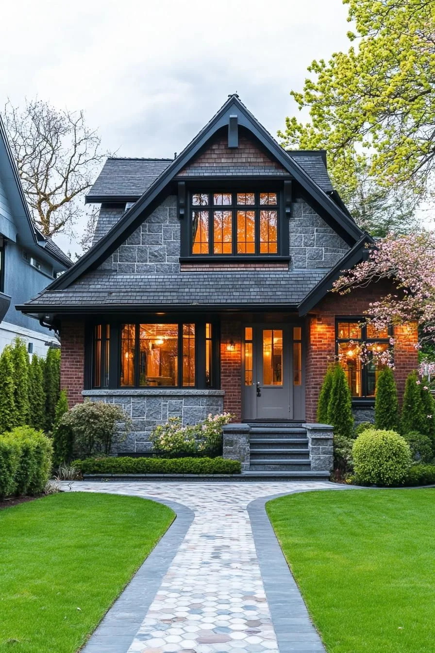 Charming Retreat with Sapphire Blue Shingles