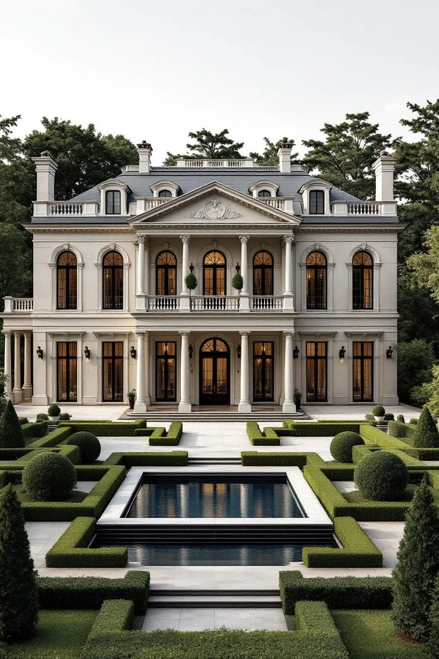 A Palace-Like Home with Garden Grandeur