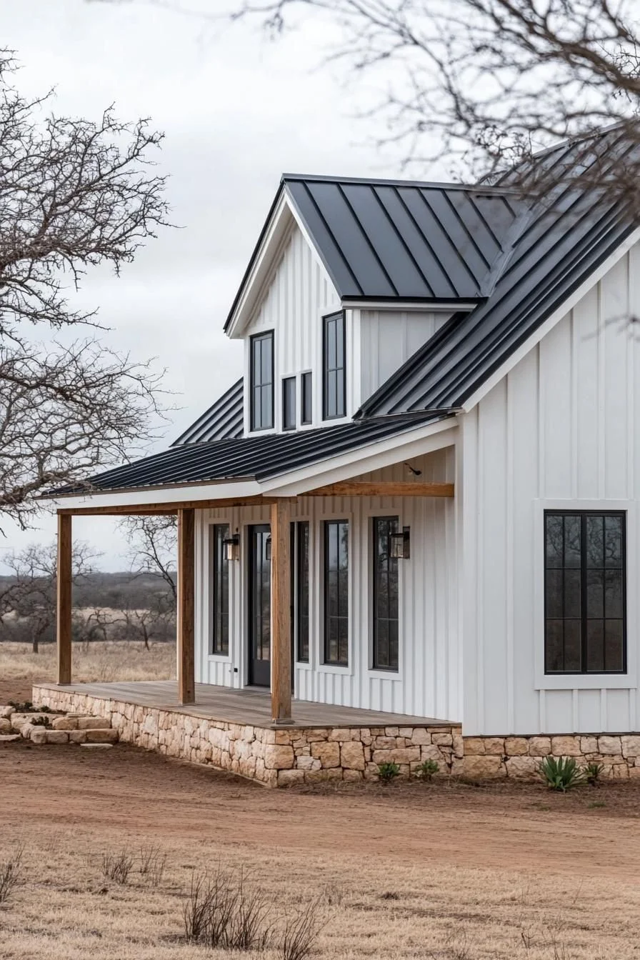 Barndominium With a Sturdy Front Porch