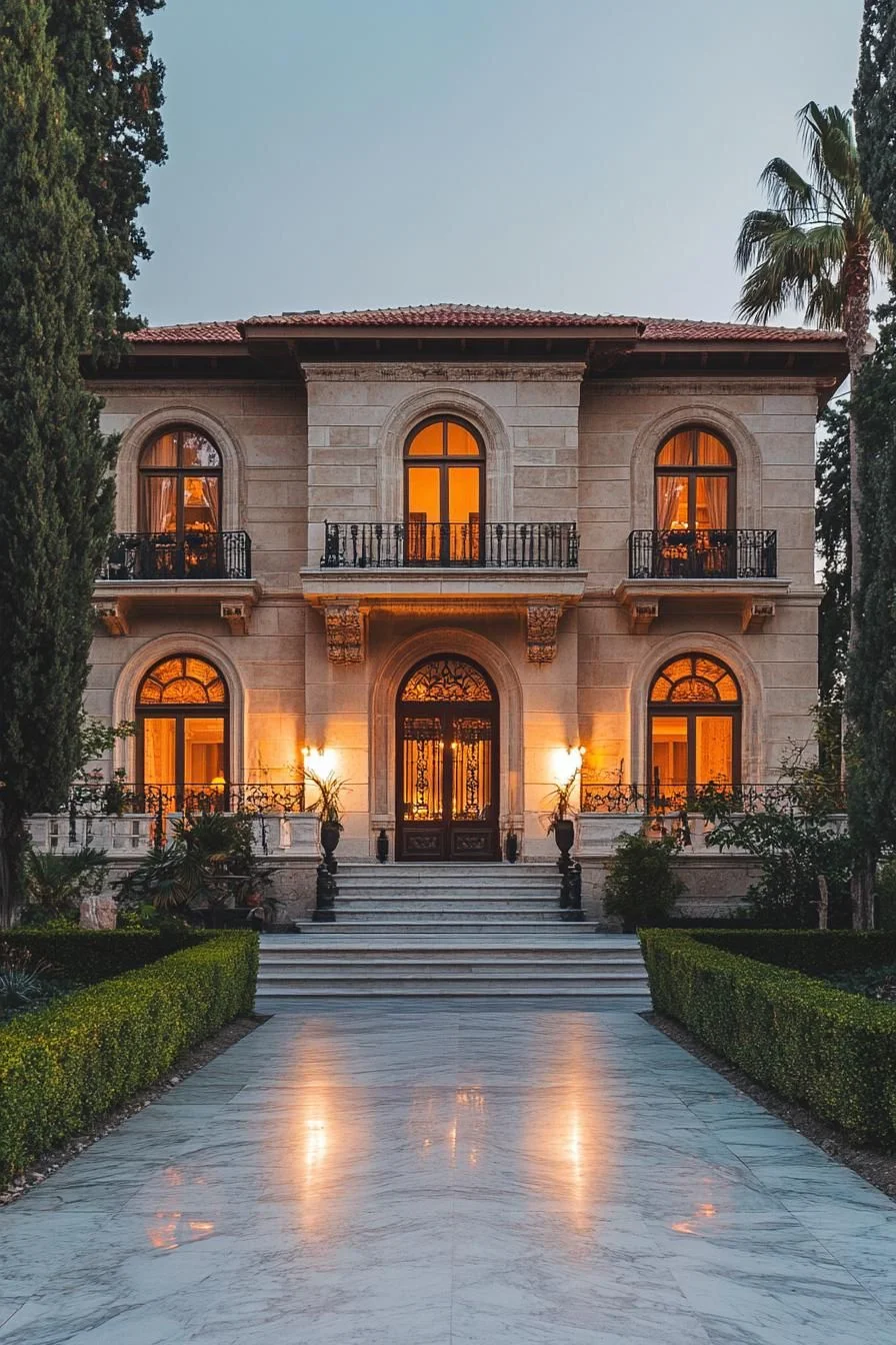 An Evening Glow Around the Manor