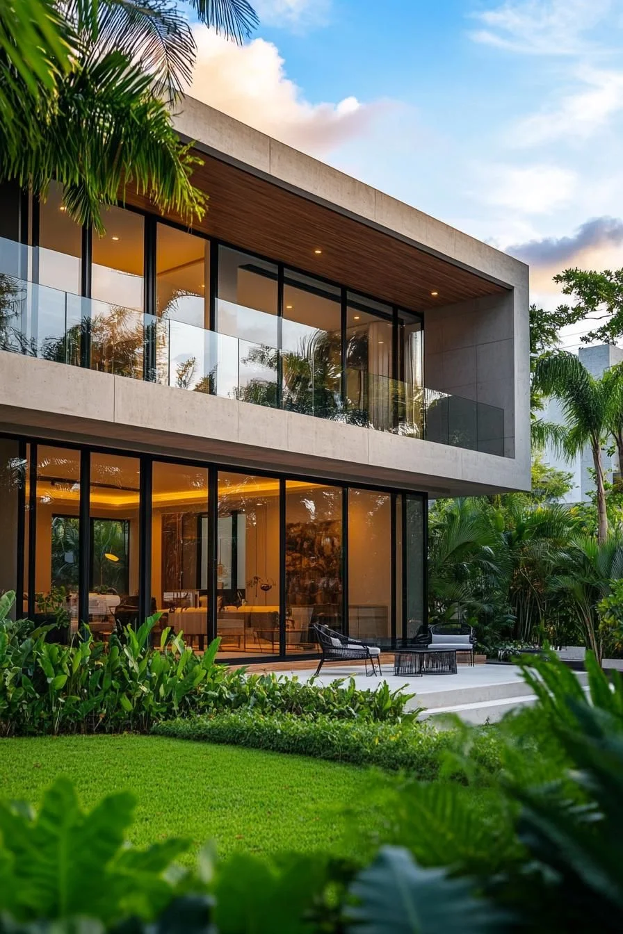 Tropical Style With Glass Elegance