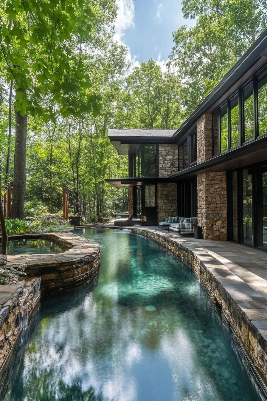 Natural Stone Lagoon-Style Pool - photo 3