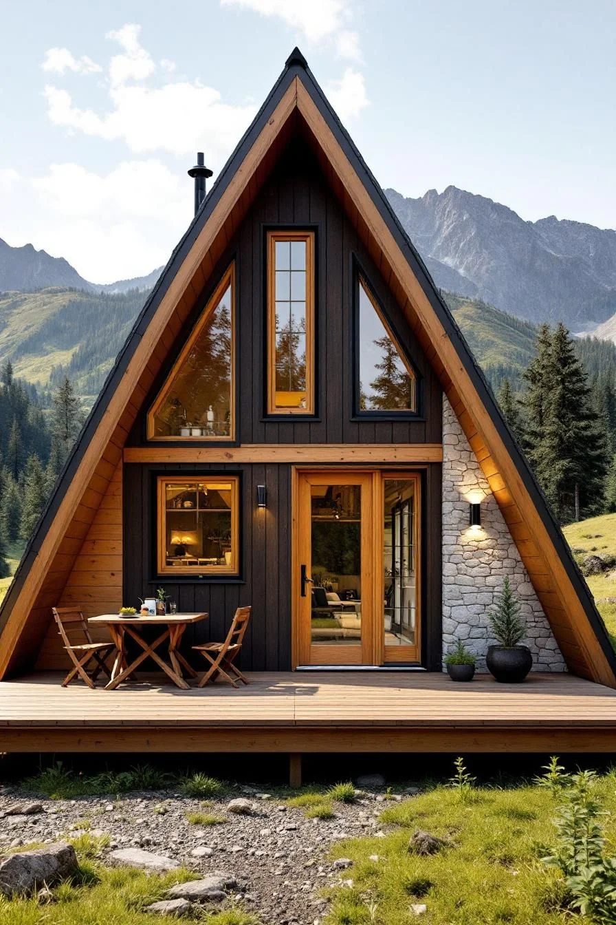Triangular Escape with Mountain Views