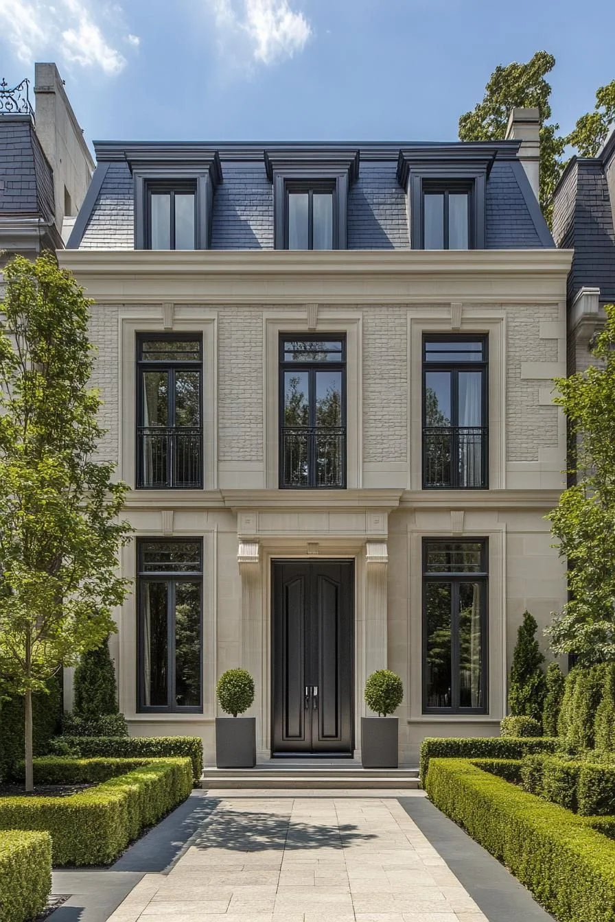 Neoclassical Harmony Defines This Grand Manor