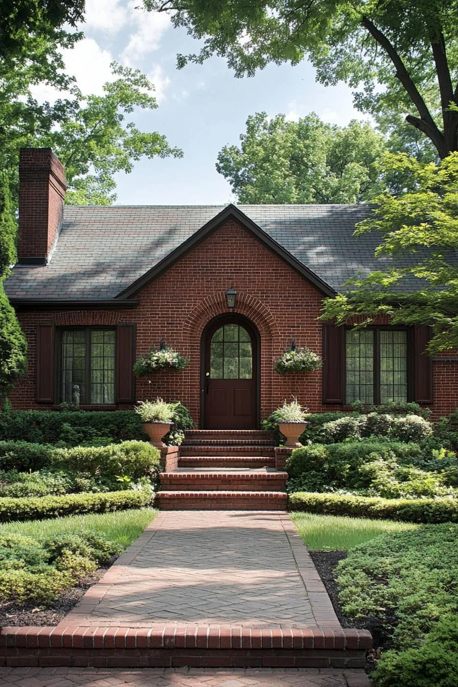 A Brick Ranch With an Inviting Doorway