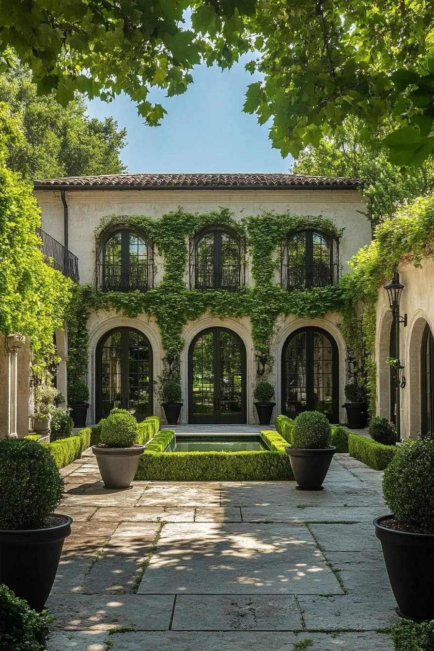 Elegant Green Courtyard Estate