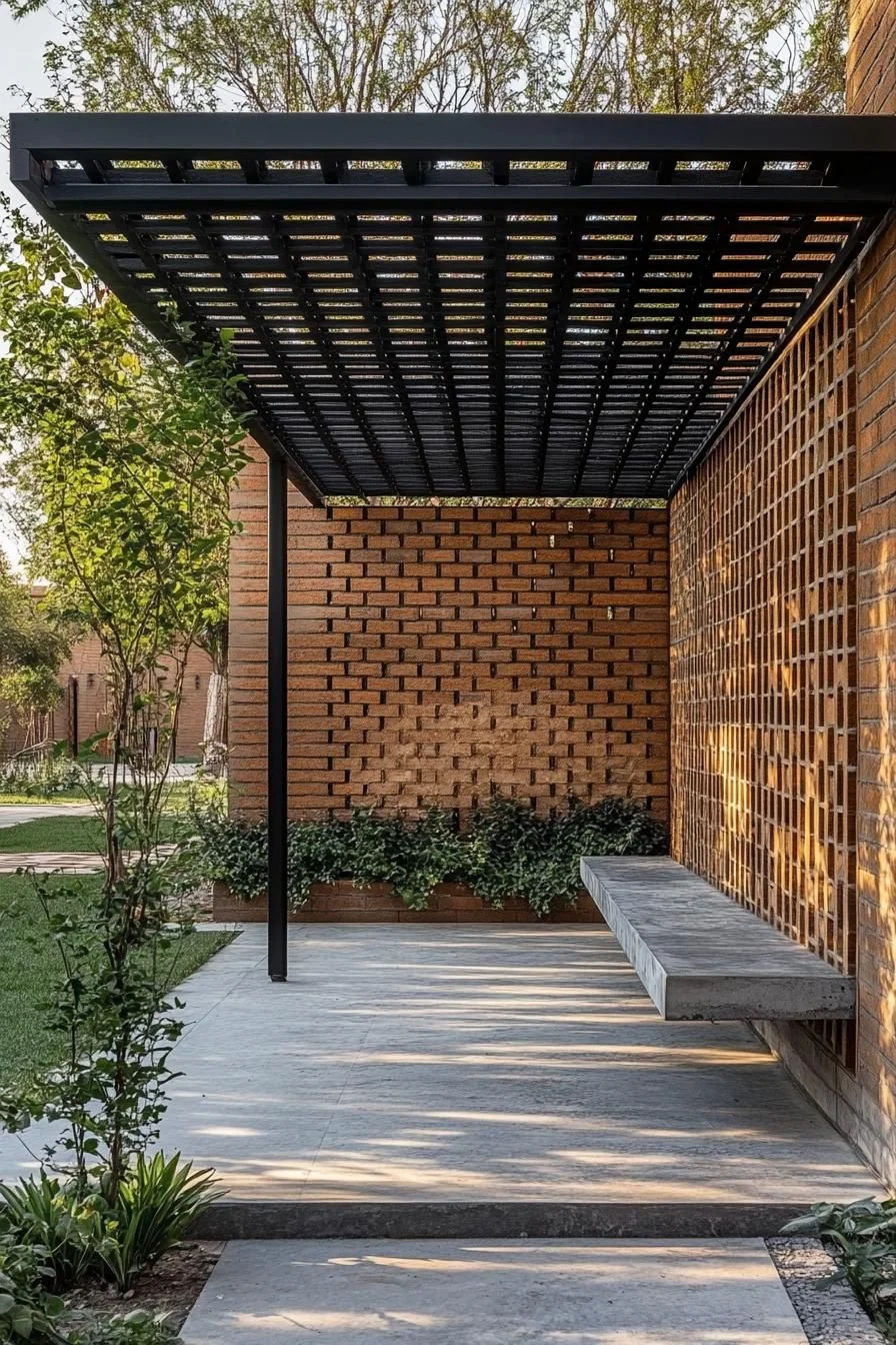Textured Brick Facade Look