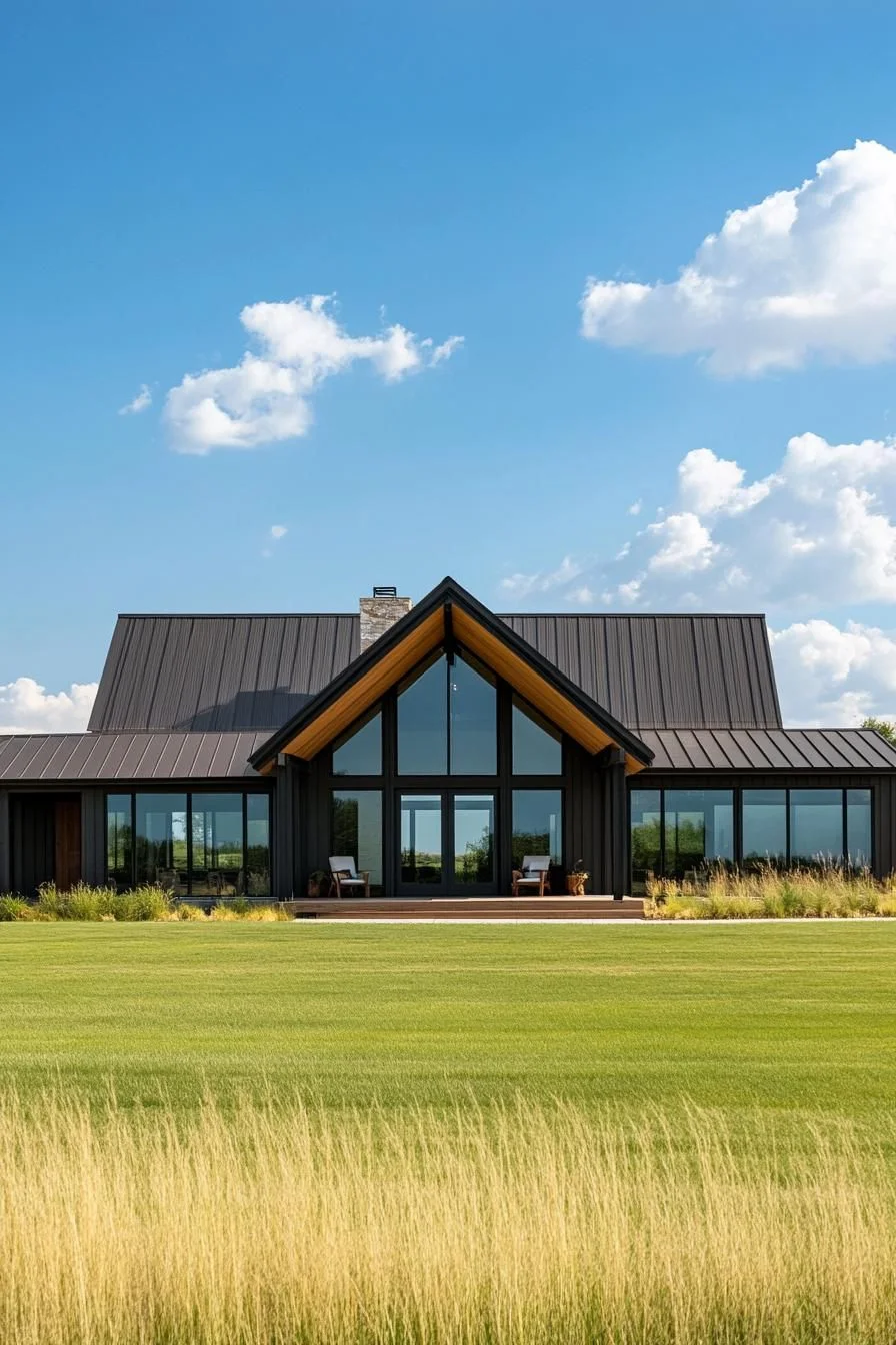 Gabled Splendor on a Green Lawn