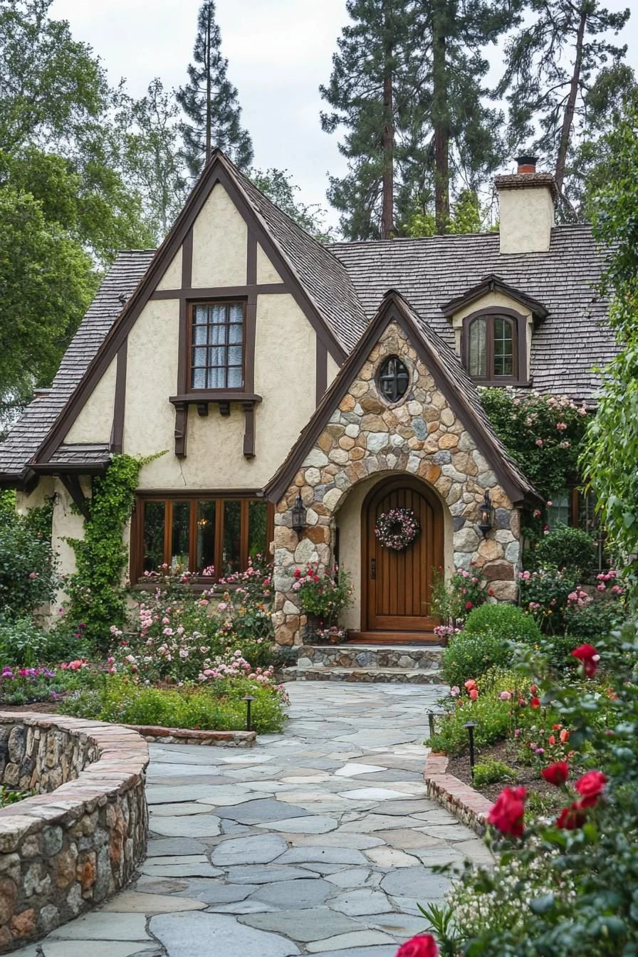 A Stone Cottage with Floral Charm