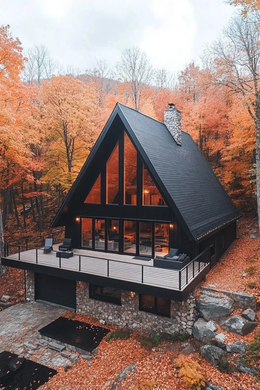 An A-Frame Retreat for Fall