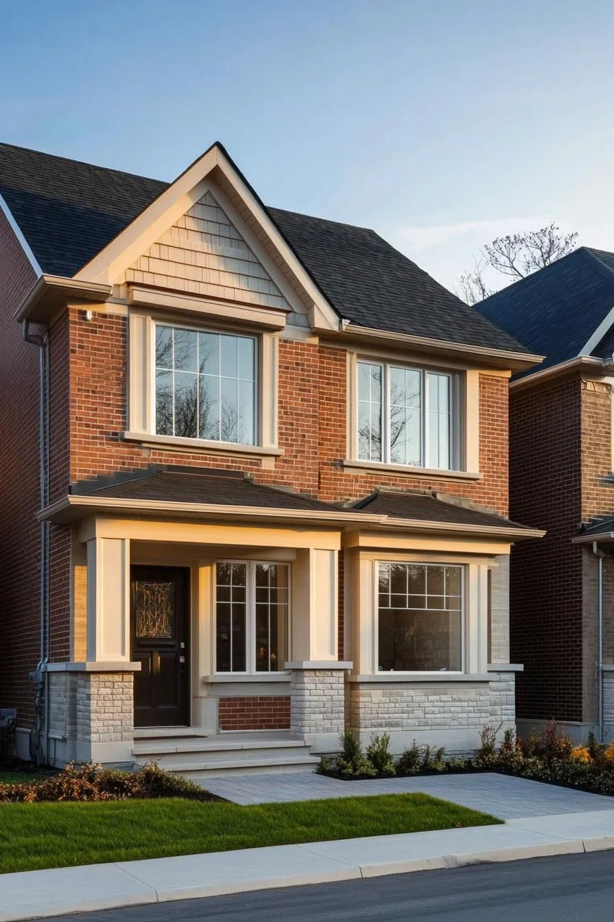 Red Brick Townhouse For A Sunny Walk