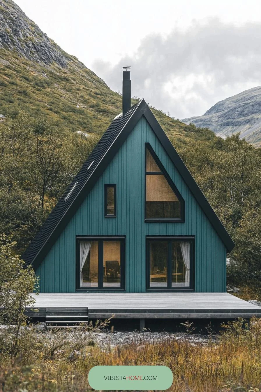 24) Scandinavian Modern House Set in Nature