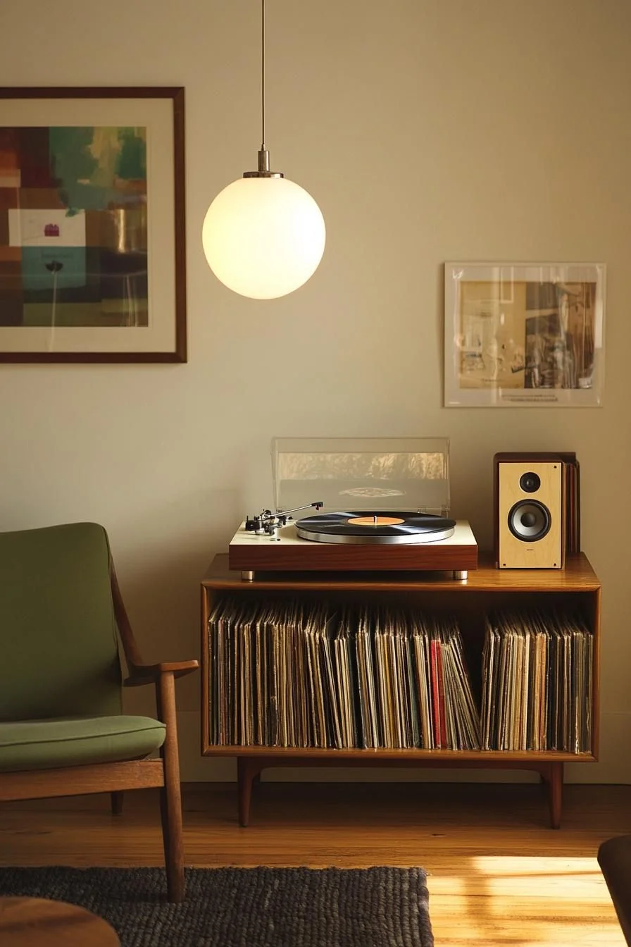 Record Player Retro Living Room