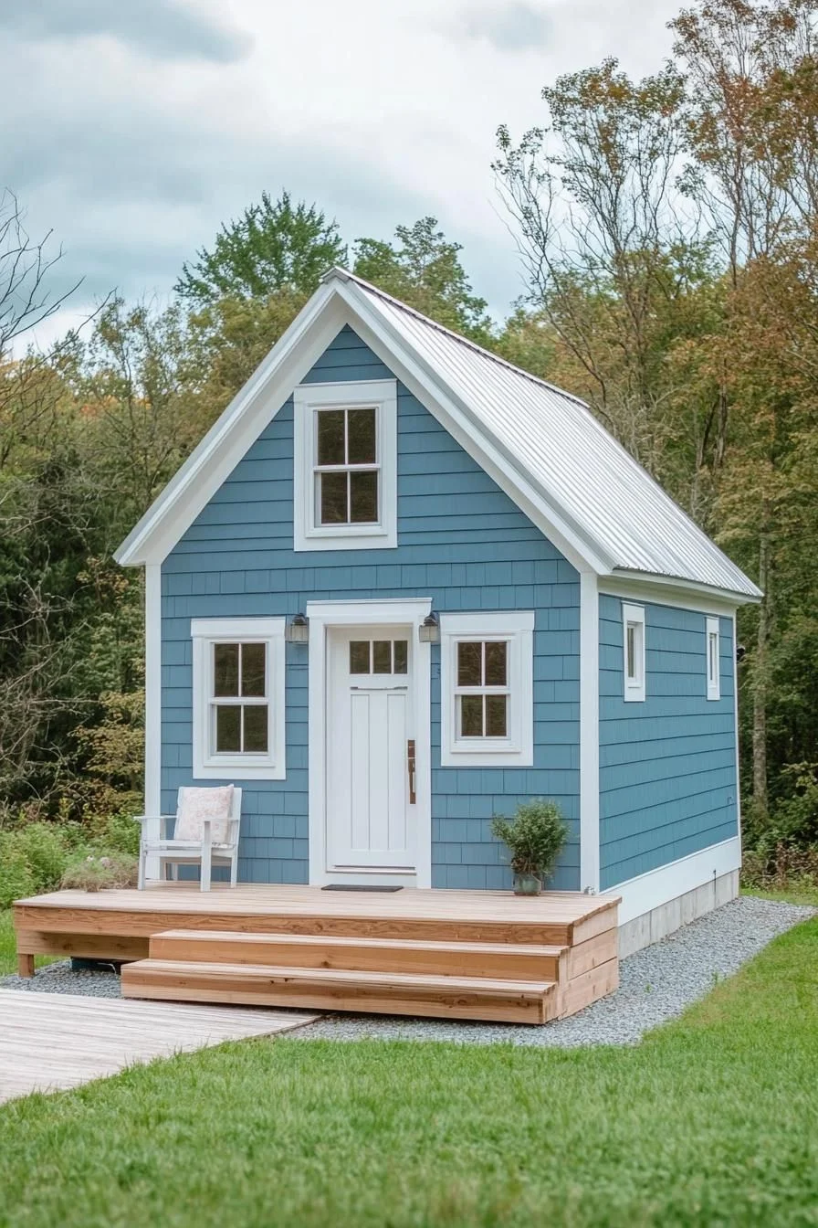 57) A Sky-Colored Cottage with Character