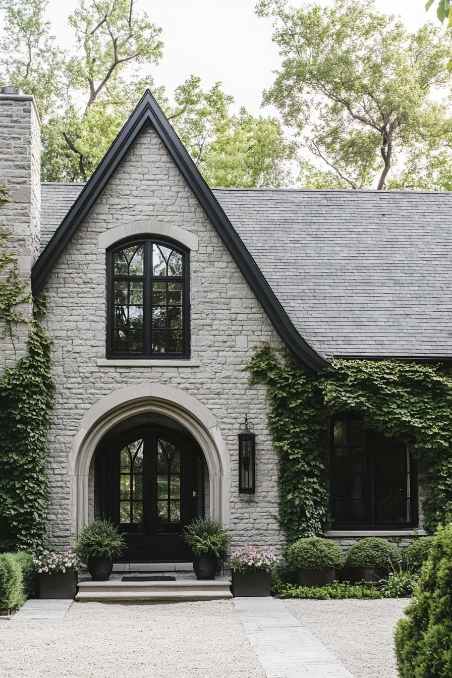 Ivy-Covered Stone Cottage With Character