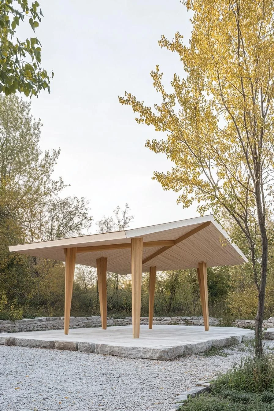 Rooftop Pavilion with Leafy Cover
