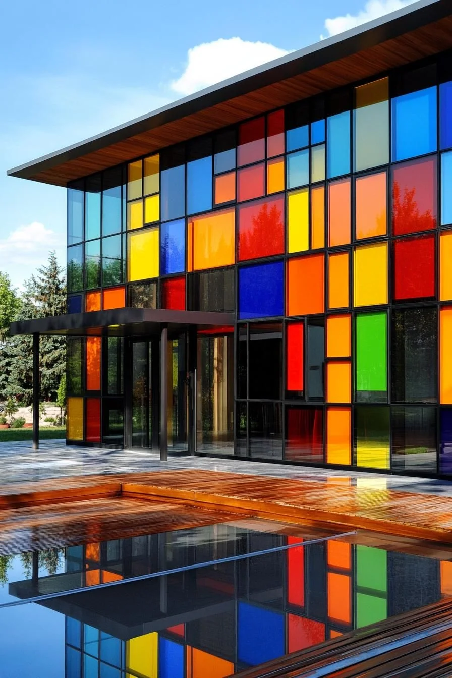 Stacked Block Tower in Bright Hues