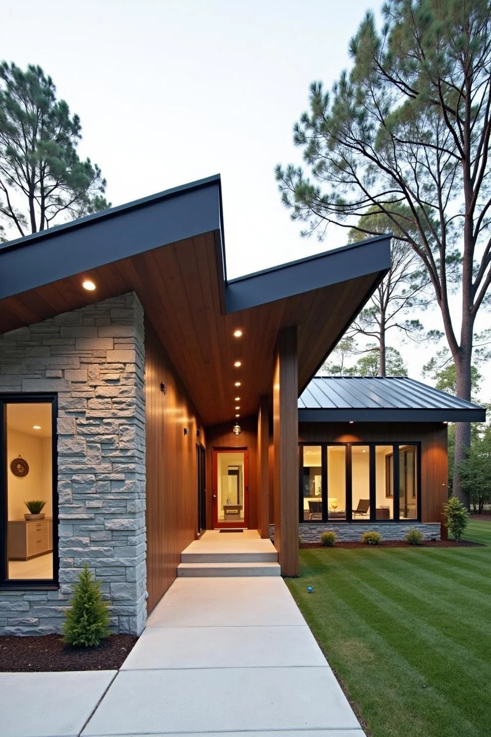 A Minimalist Bungalow With Soaring Lines
