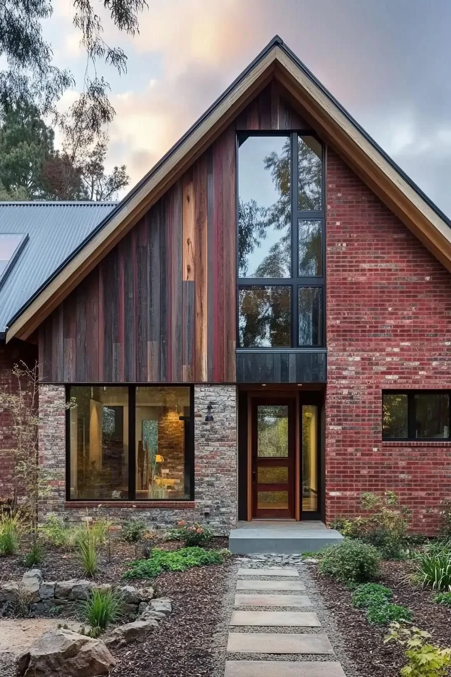 Timber and Brick in Rustic Harmony