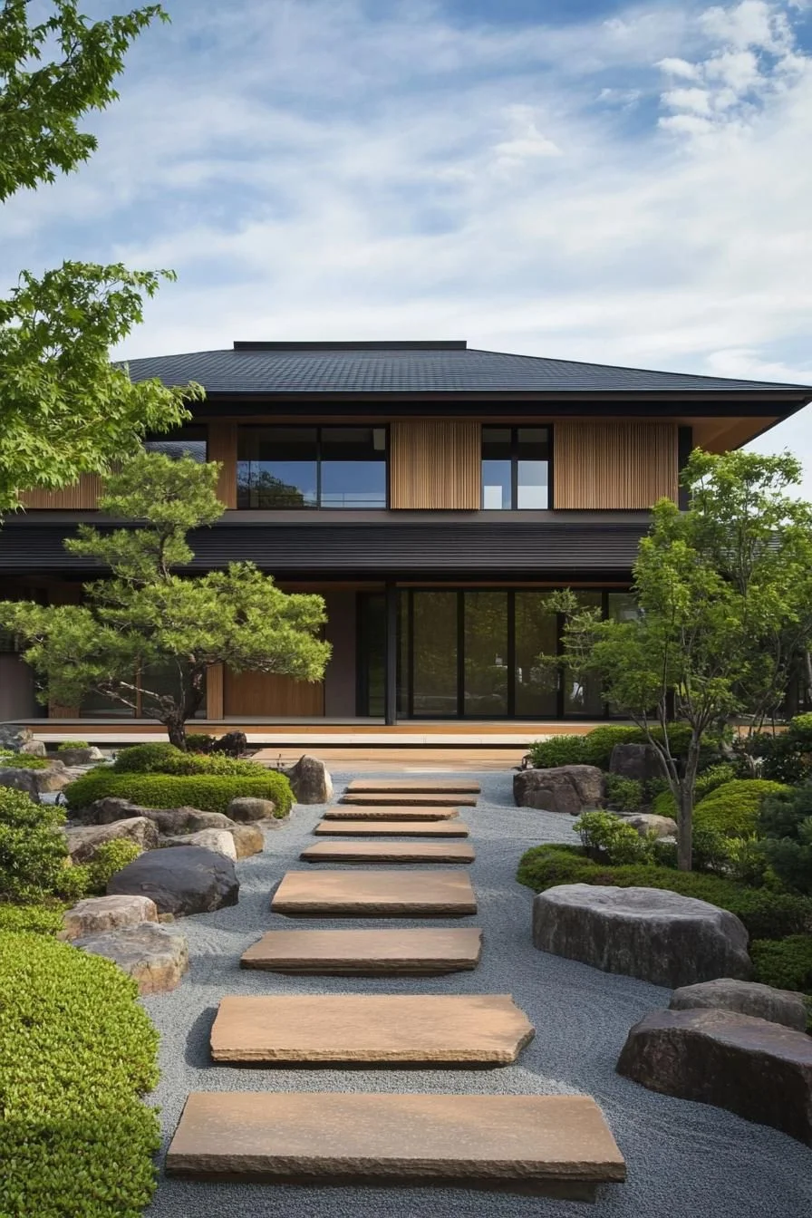 A Cheerful Walkway to a Zen Entrance