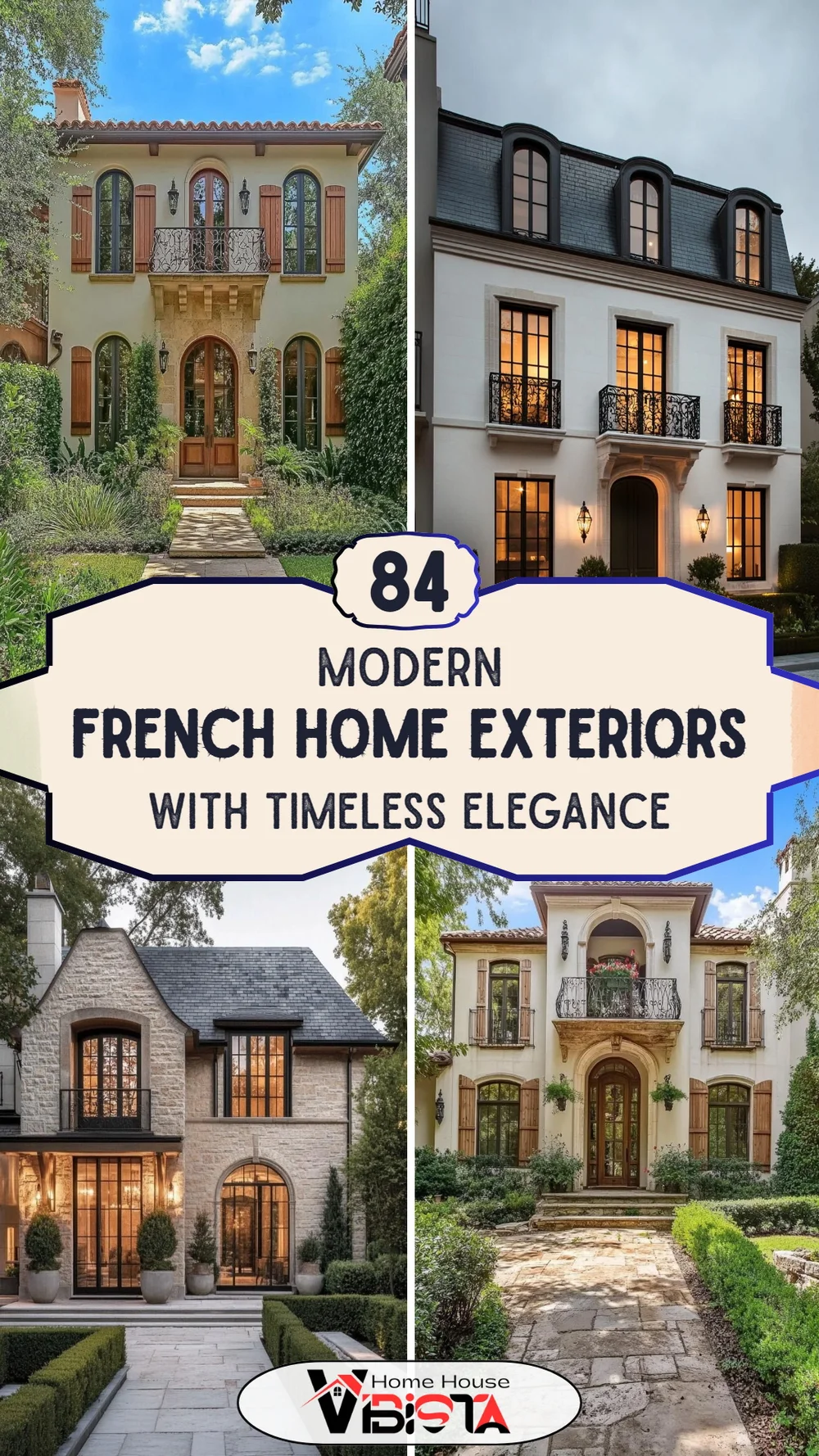 84 French Modern Home Exteriors With Timeless Elegance