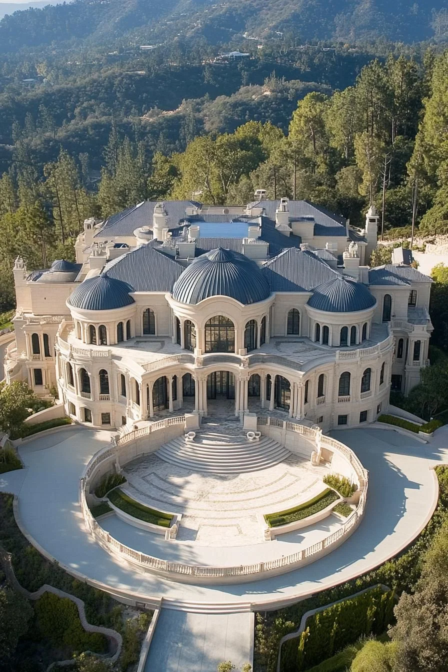 Regal Mansion with Domed Grandeur