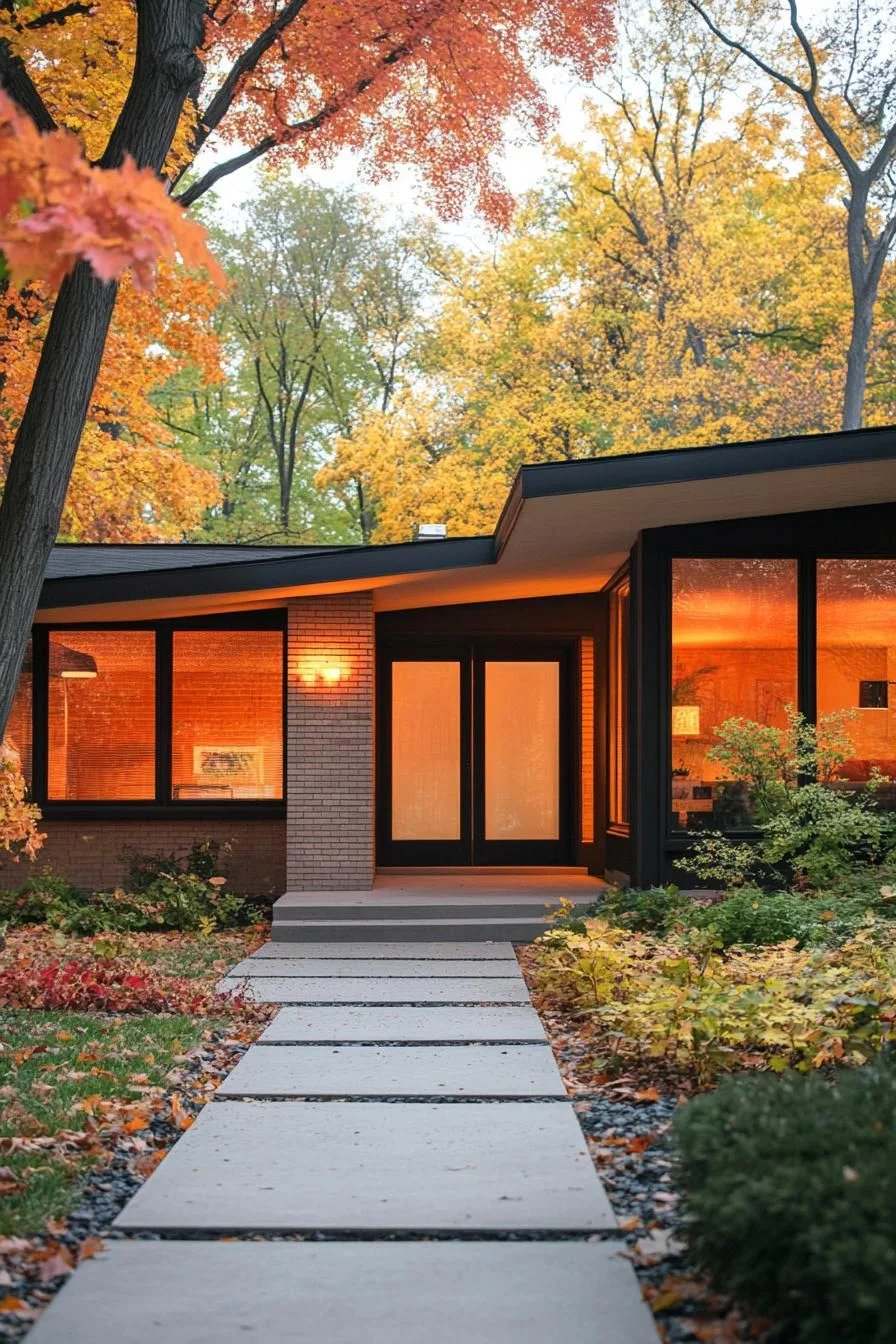 Bold Brick Facade on Maple Lane