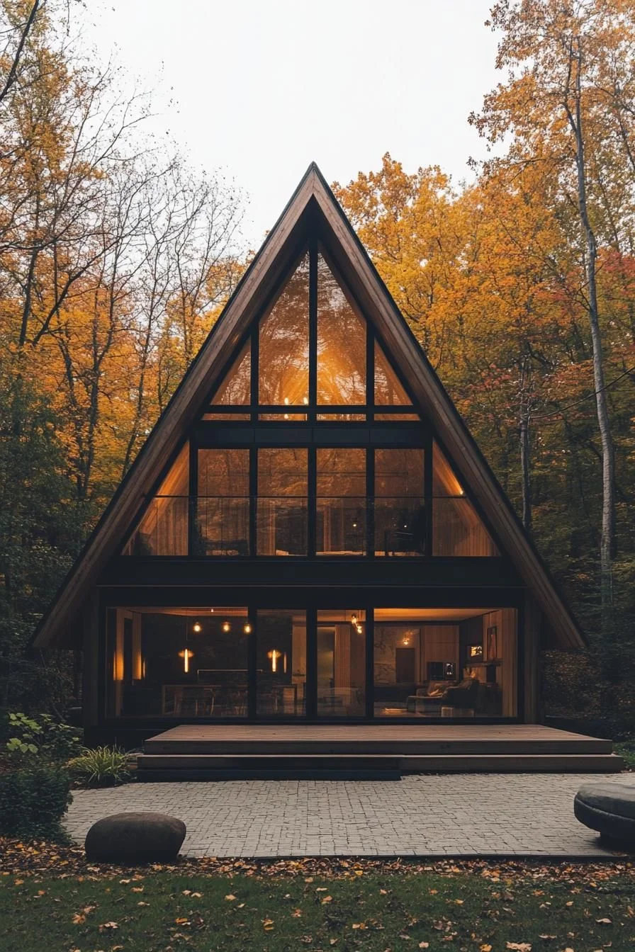 Forest's Fashion Statement: An Angular Abode