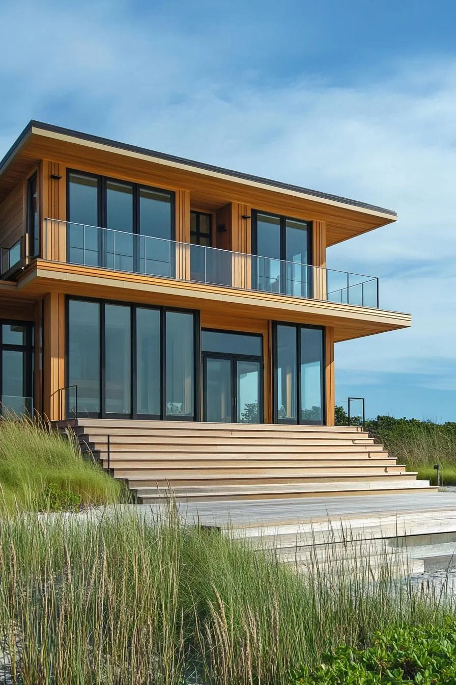 A Modern Lodge Built From Driftwood