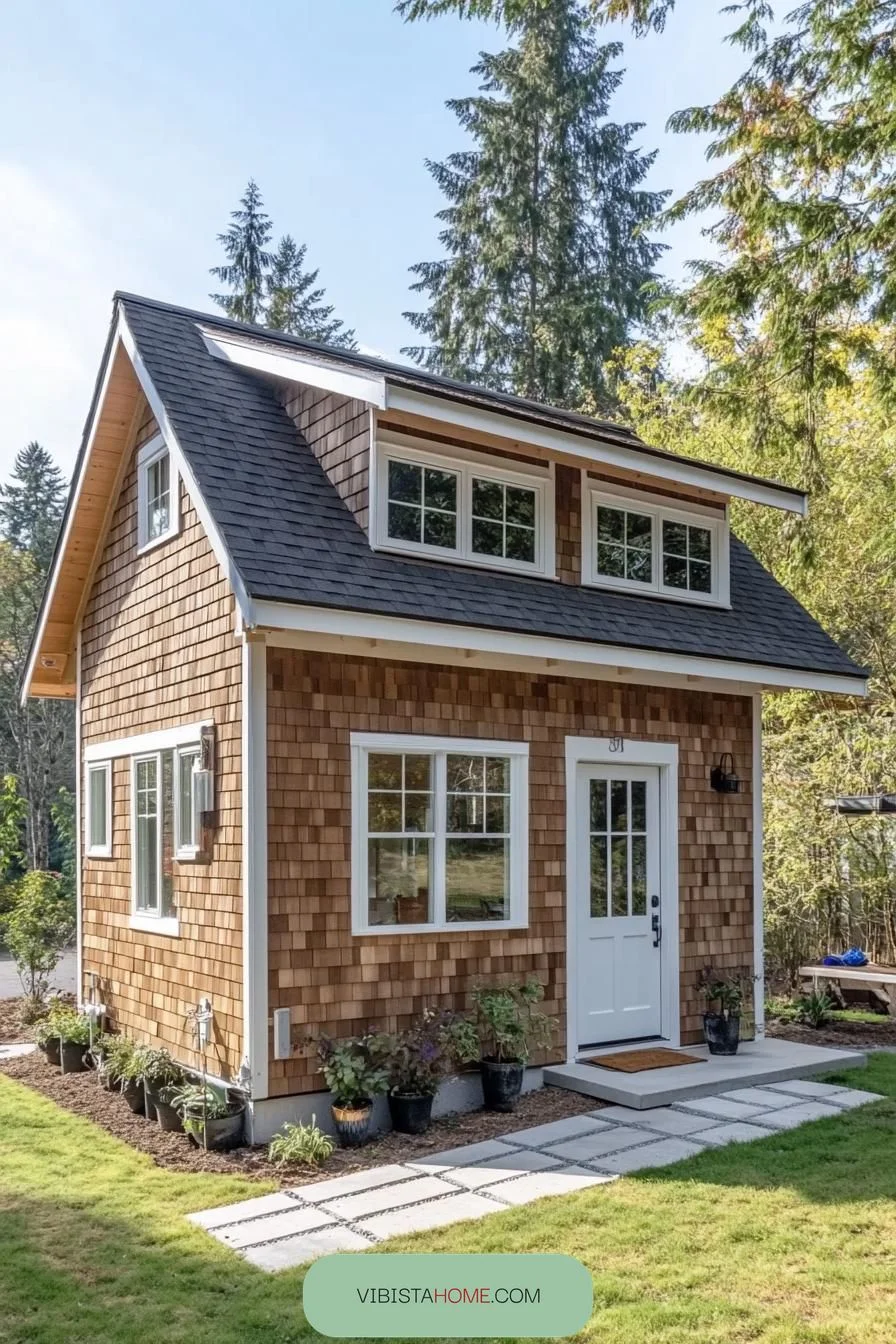Cozy Escape in Cedar Stripes