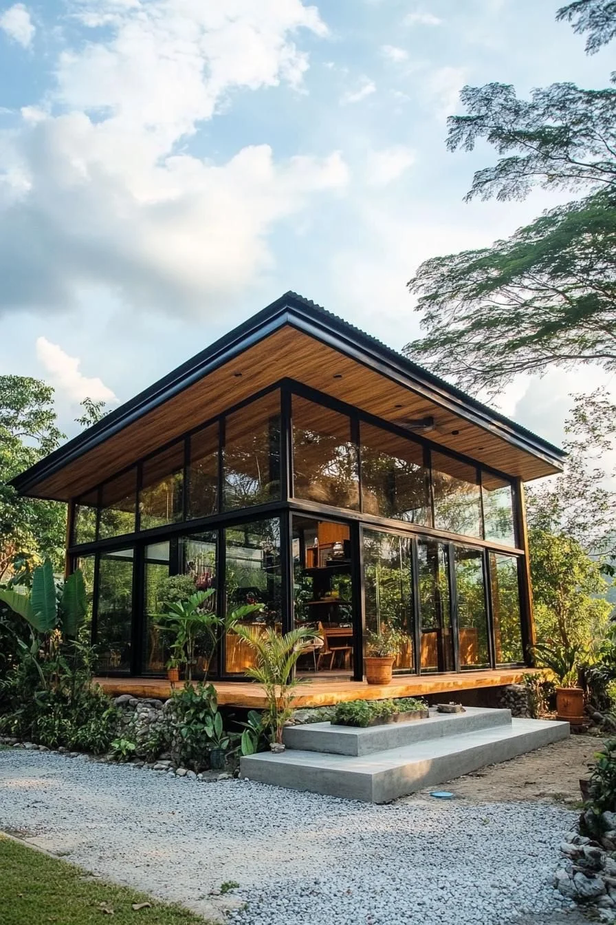 A Glass Box Retreat in the Tropics