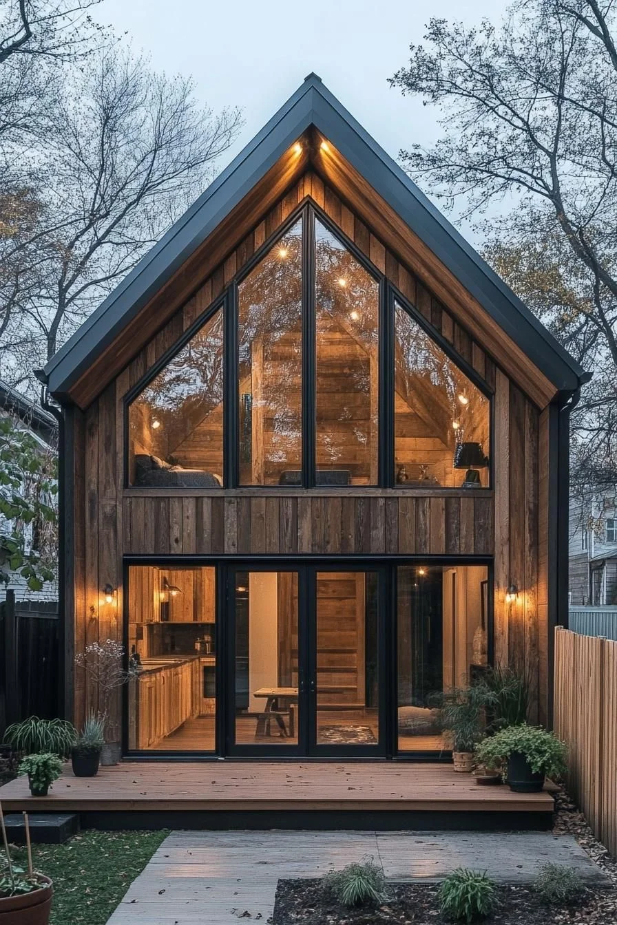 5) A Bright Timber Retreat with Big Windows